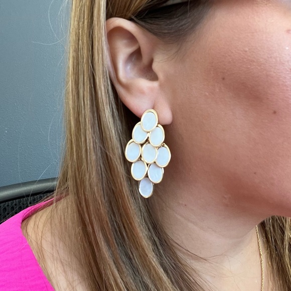 The Loft Mother of Pearl Chandelier earrings - Picture 3 of 4